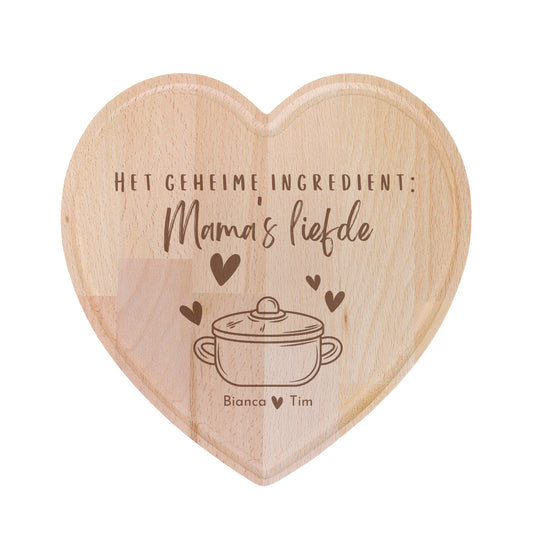 Snijplank hart - Mama's liefde