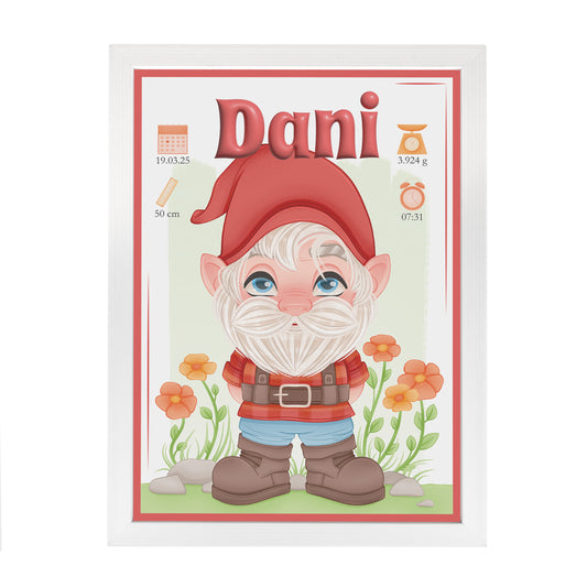 Geboorteposter - Kabouter