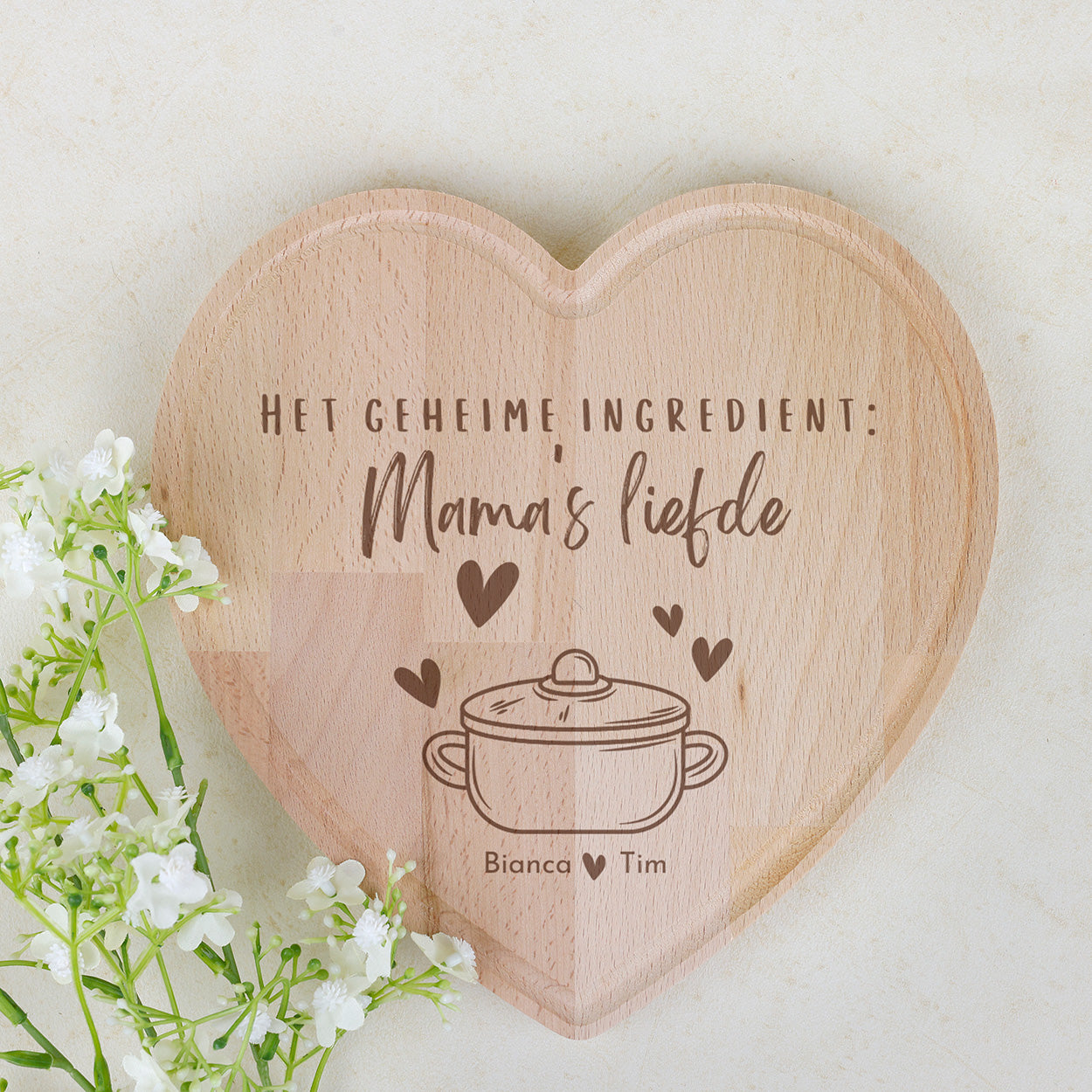 Snijplank hart - Mama's liefde
