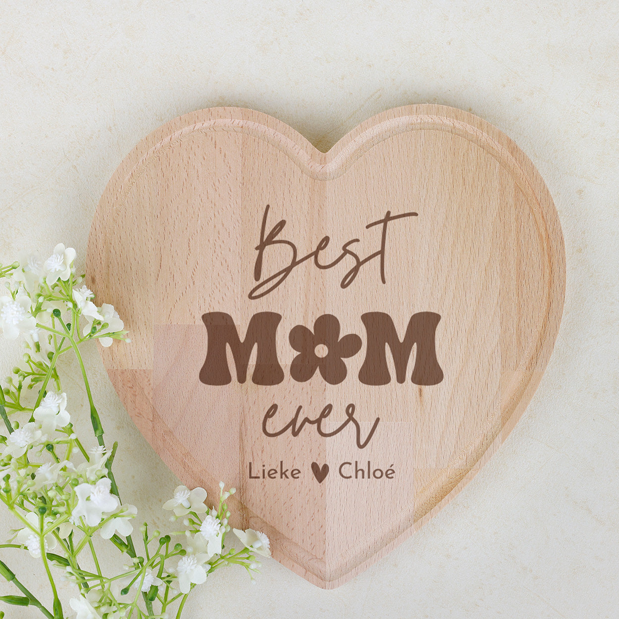 Snijplank hart - Best mom ever