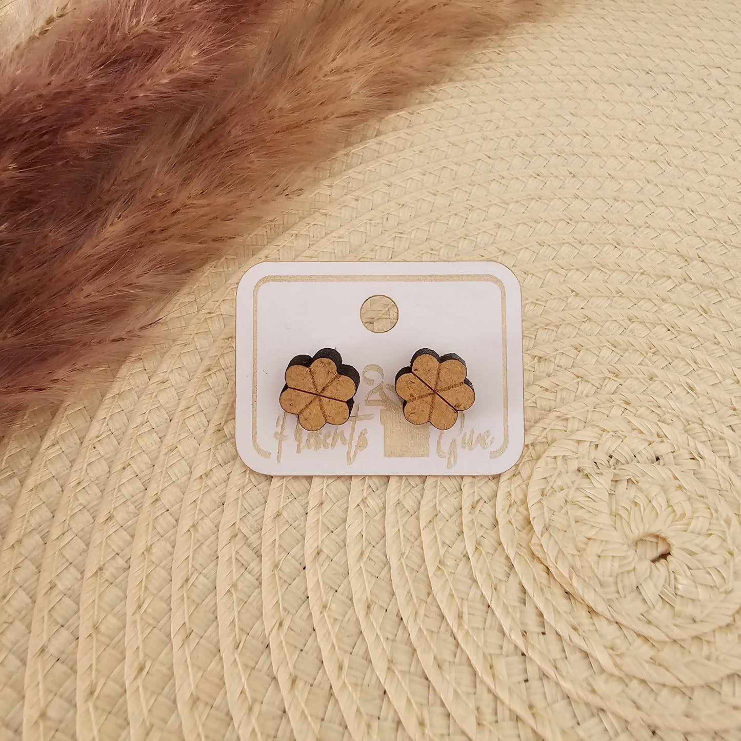 Oorbellen knopjes - bloem