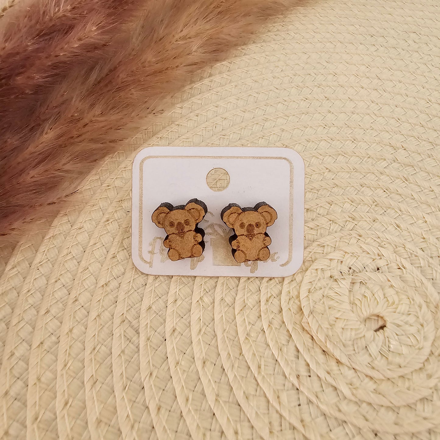 Oorbellen knopjes - beertje