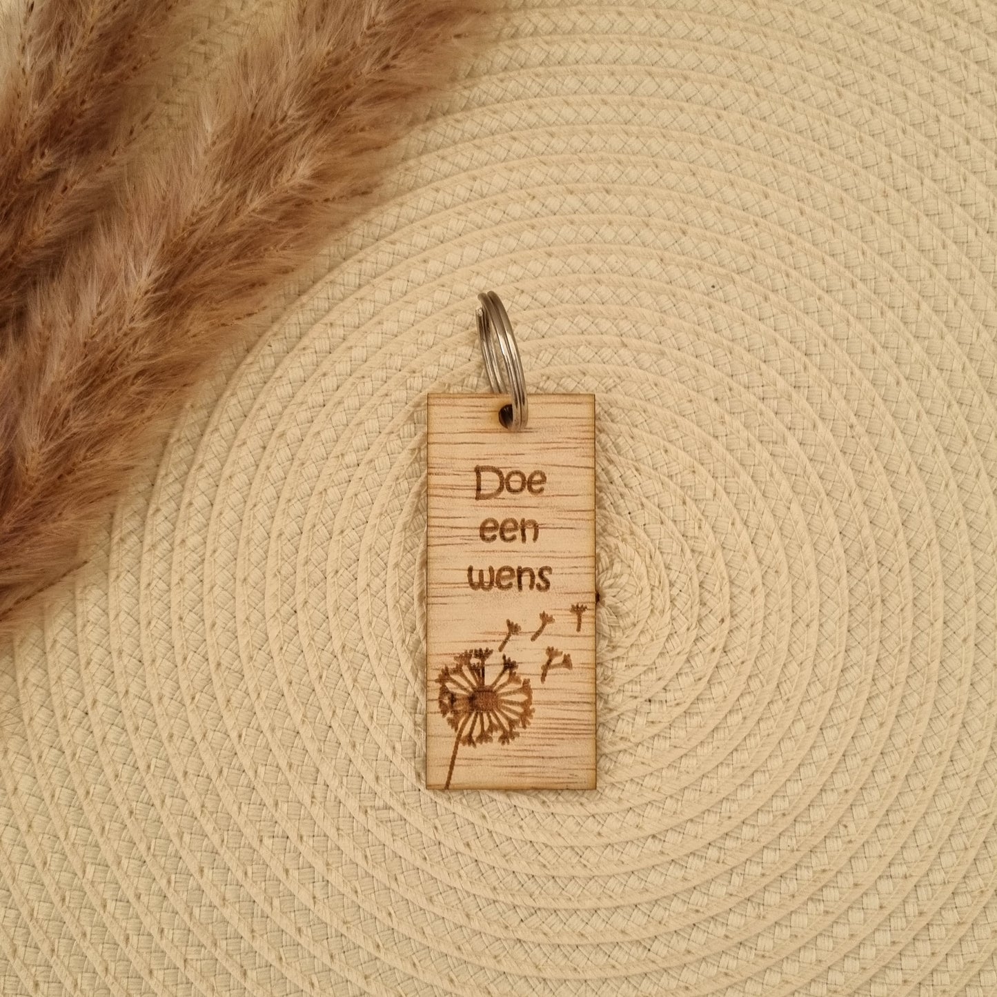 Sleutelhanger quote - Doe een wens