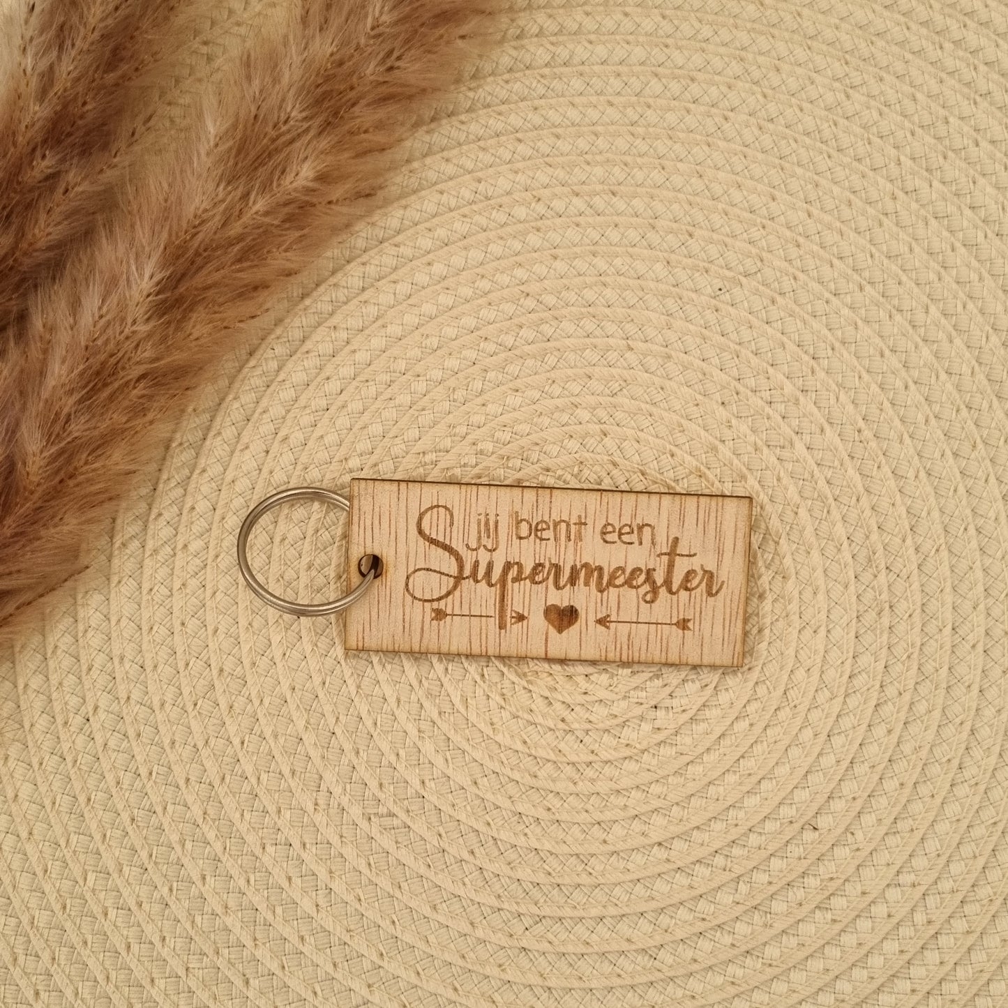 Sleutelhanger quote - Supermeester