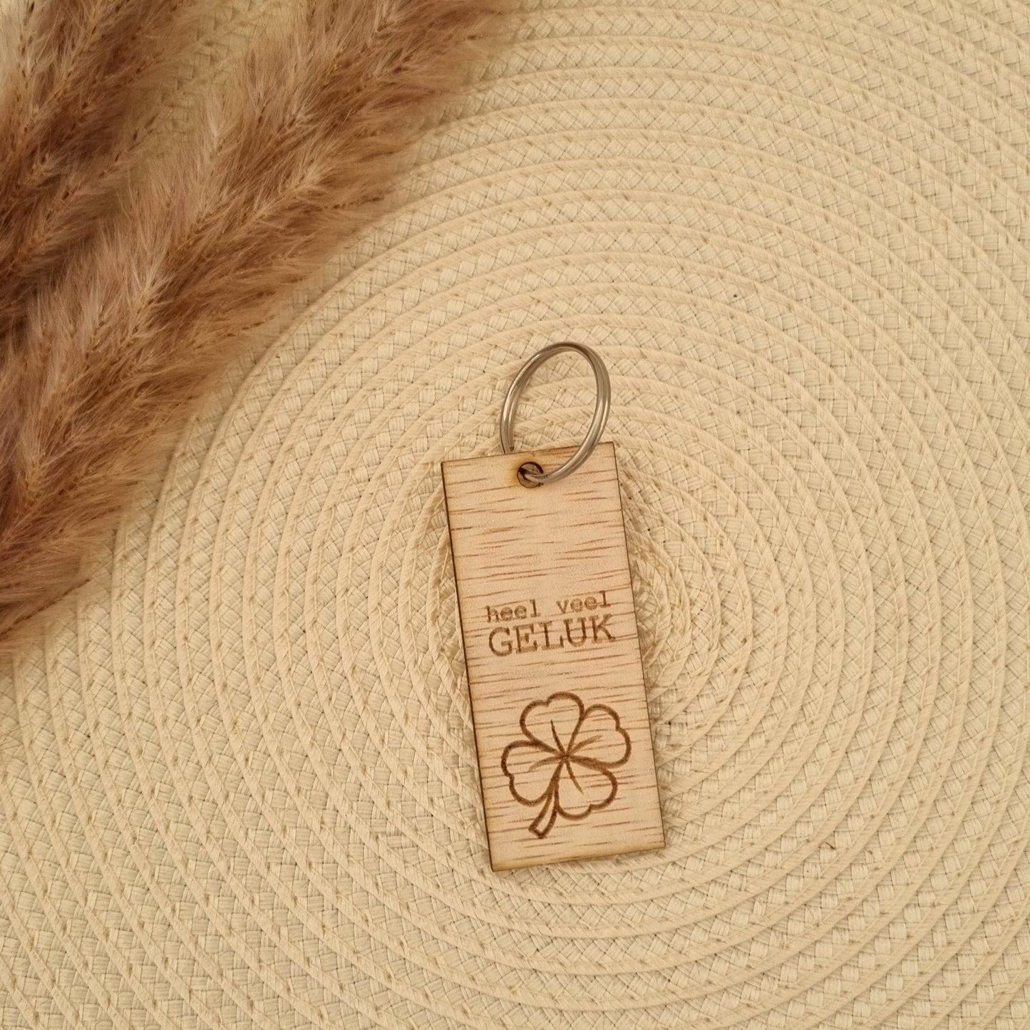 Sleutelhanger quote - heel veel geluk