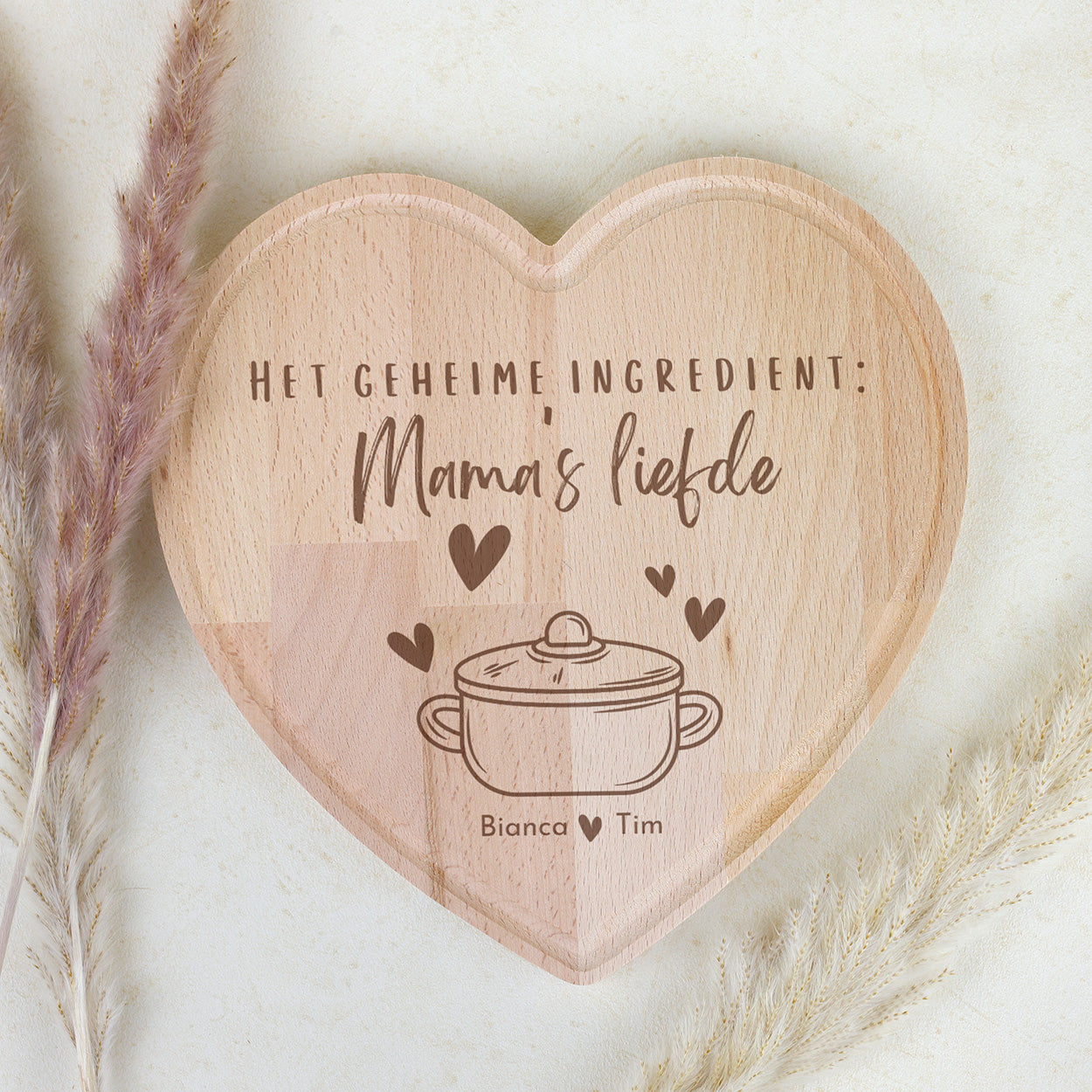 Snijplank hart - Mama's liefde