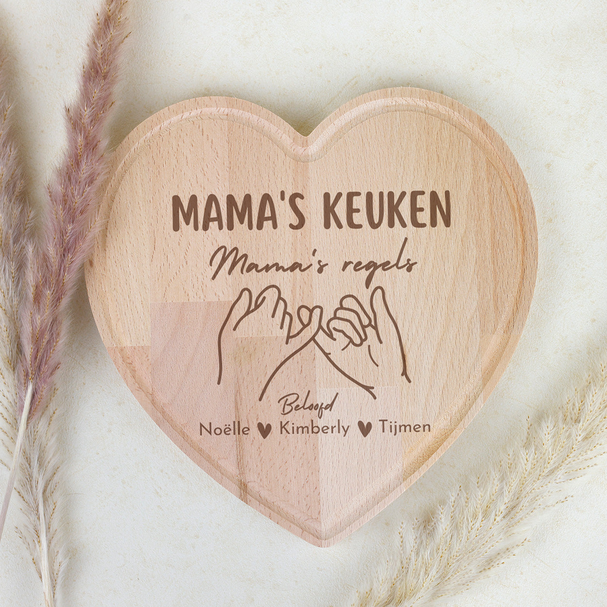 Snijplank hart - Mama's keuken, mama's regels