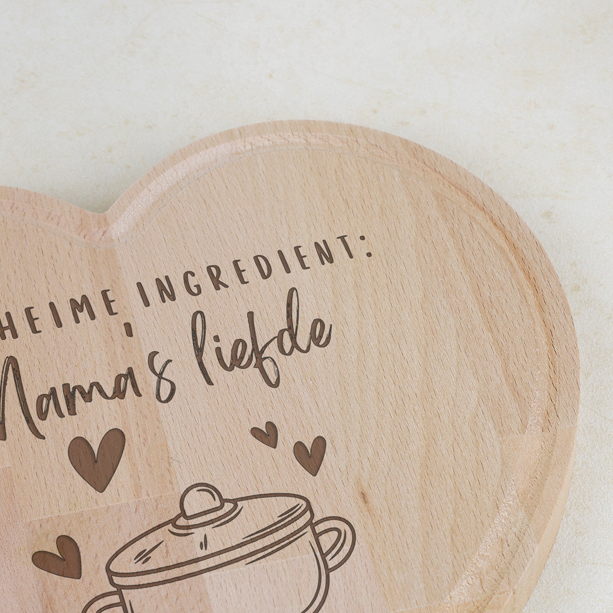 Snijplank hart - Mama's liefde