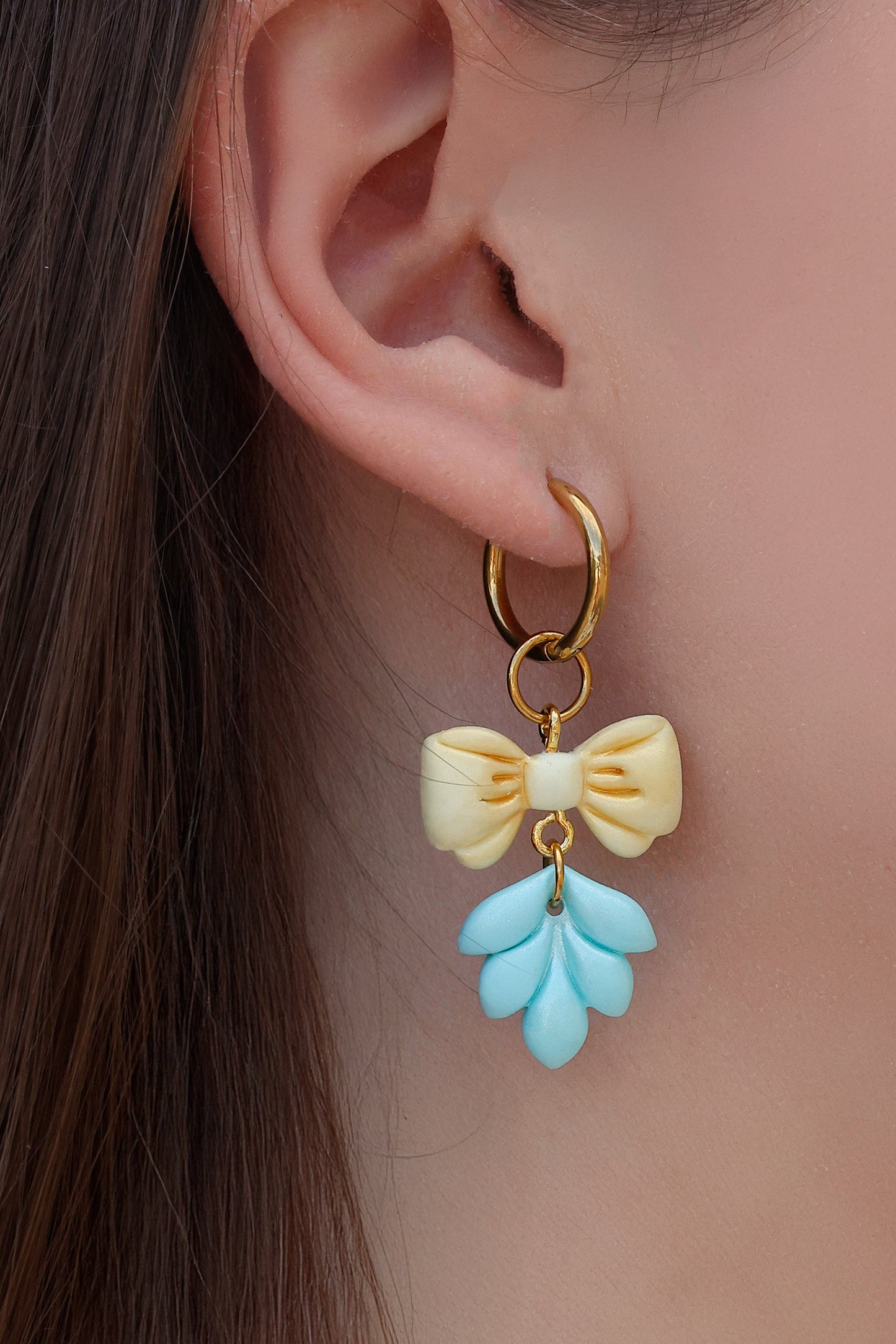 Golden Leaf Oorbellen