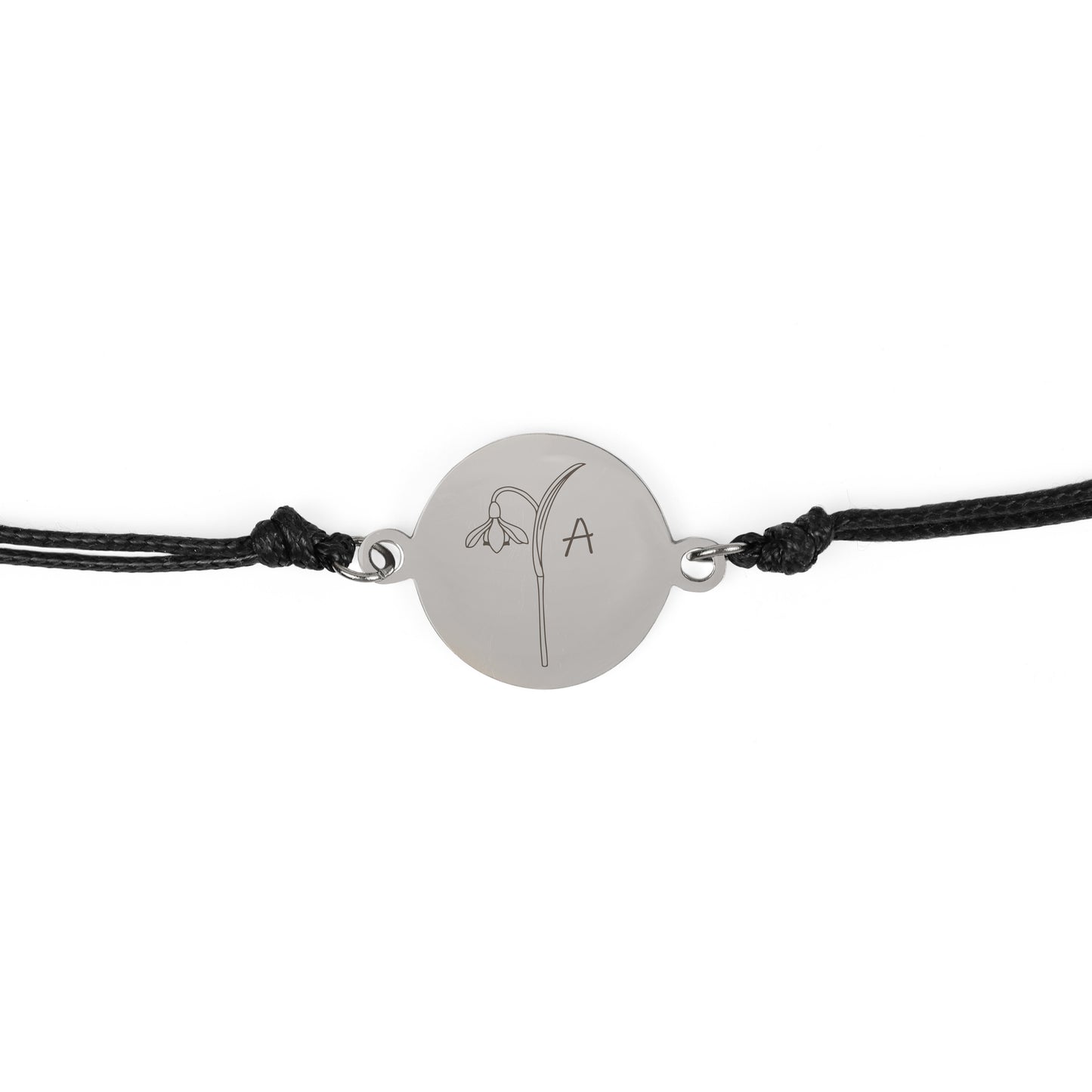 Armband Charlotte - Geboortebloem + Initiaal