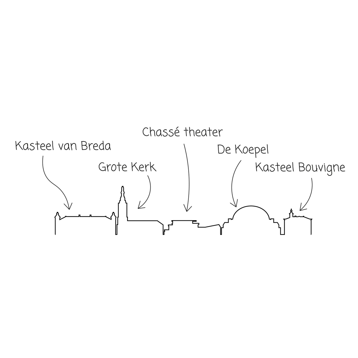 Snijplank - Skyline Breda