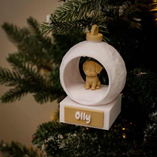 3D Dierenkerstbal - Hond