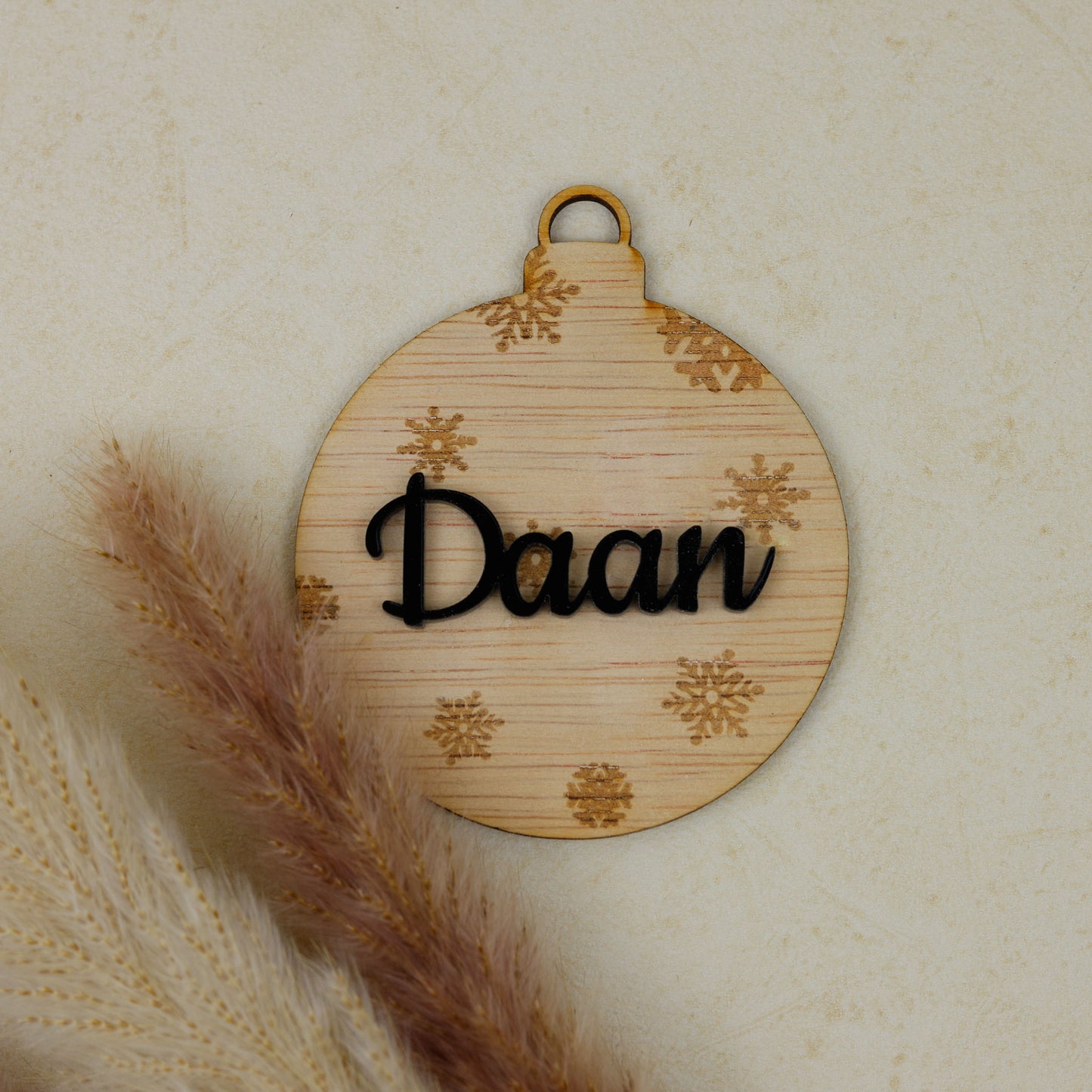 Kerstbal - Naam 3d gegraveerd