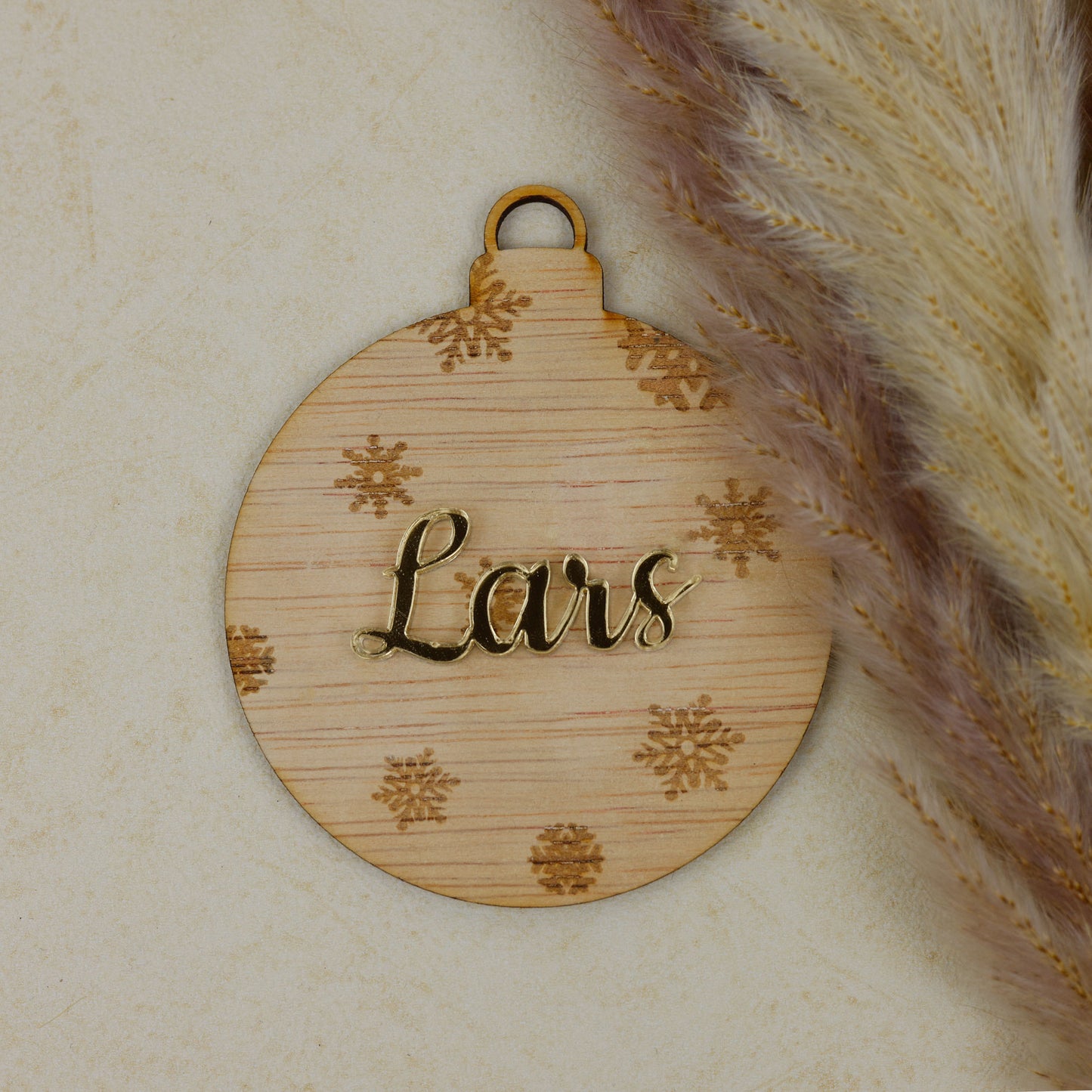 Kerstbal - Naam 3d gegraveerd