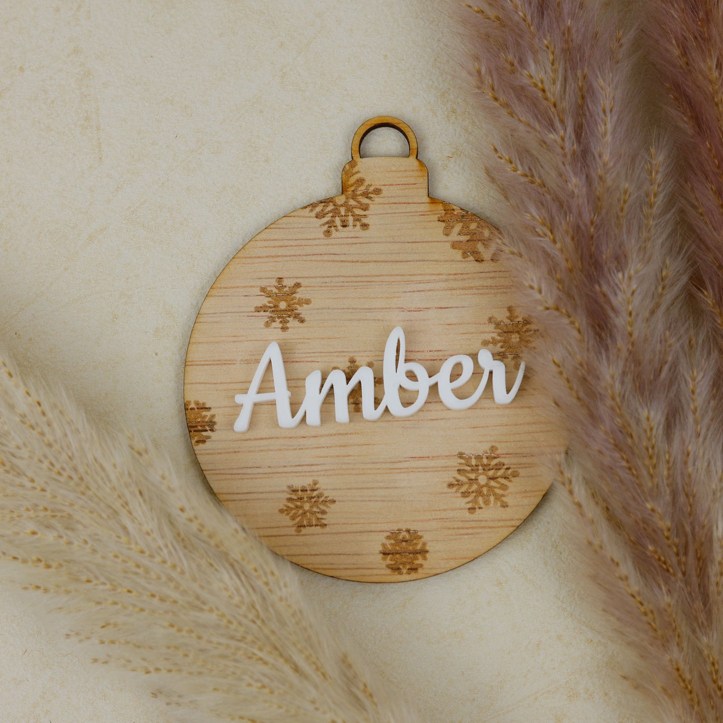 Kerstbal - Naam 3d gegraveerd