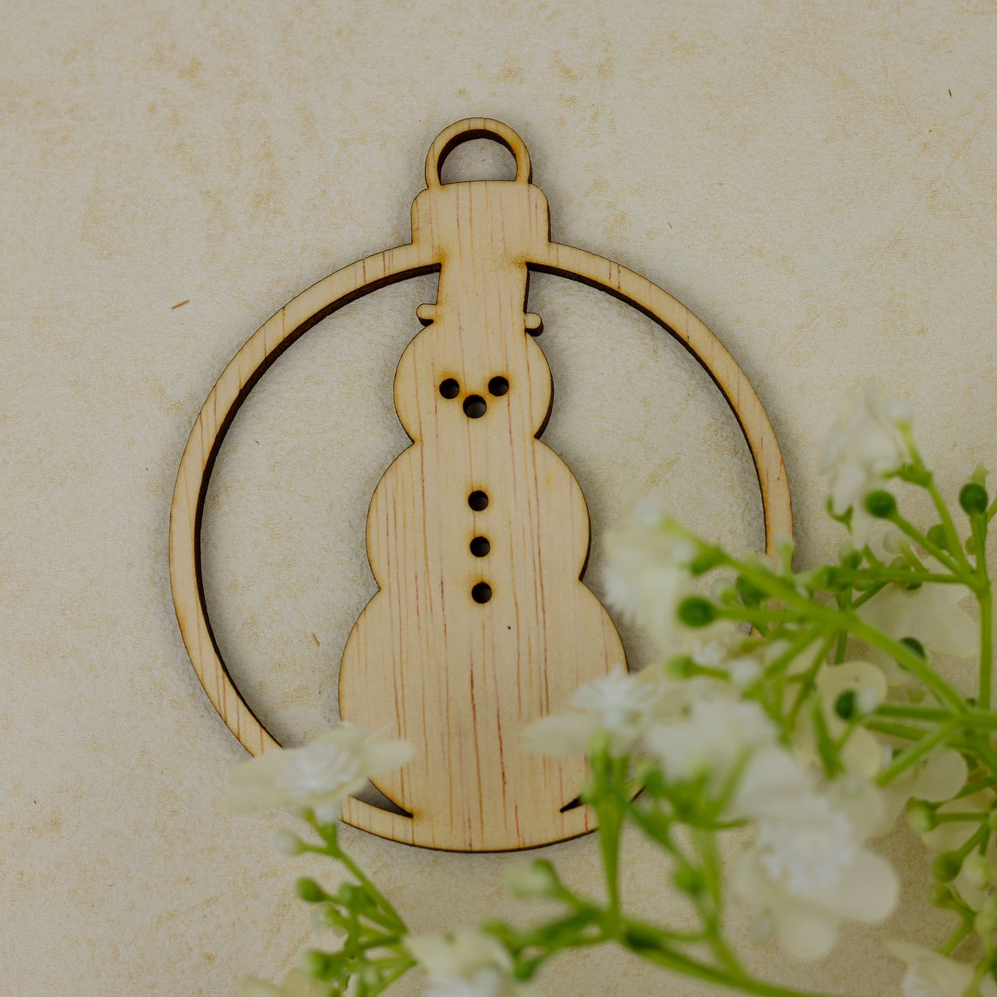 Kerstbal - Sneeuwpop