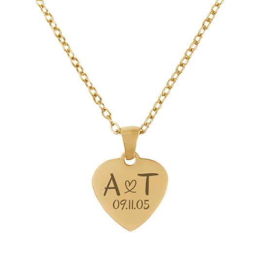 Ketting Noëlle - Initialen + Datum