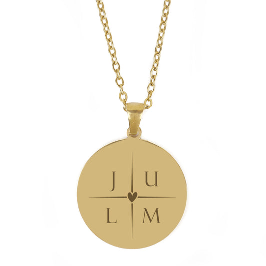 Ketting Mila - Initialen Hartje