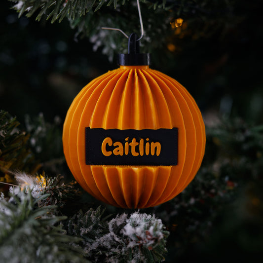 3D Kerstbal - Ribbel