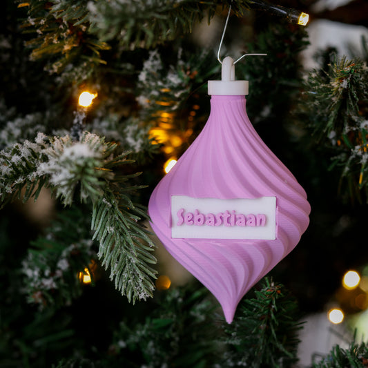 3D Kerstbal - Druppel Twist