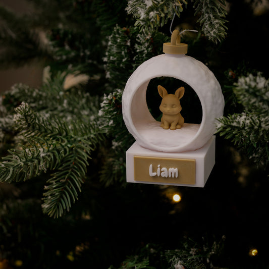 3D Dierenkerstbal - Konijn