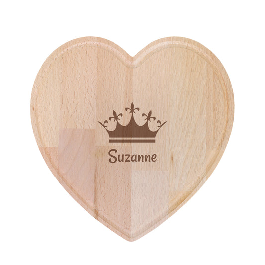 Snijplank hart - Kroon