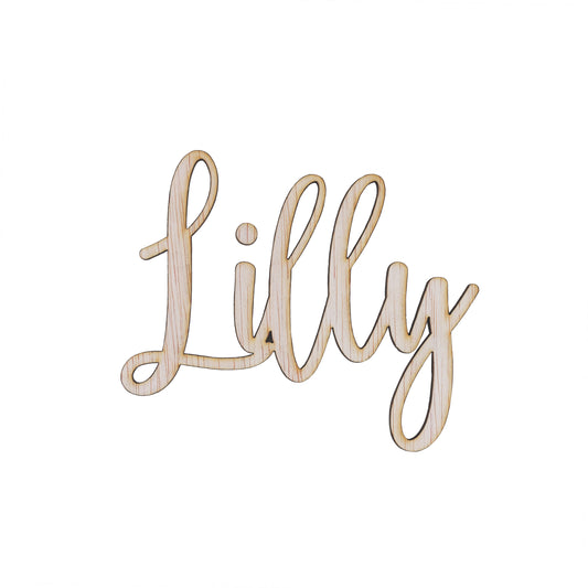 Houten Naam Lilly