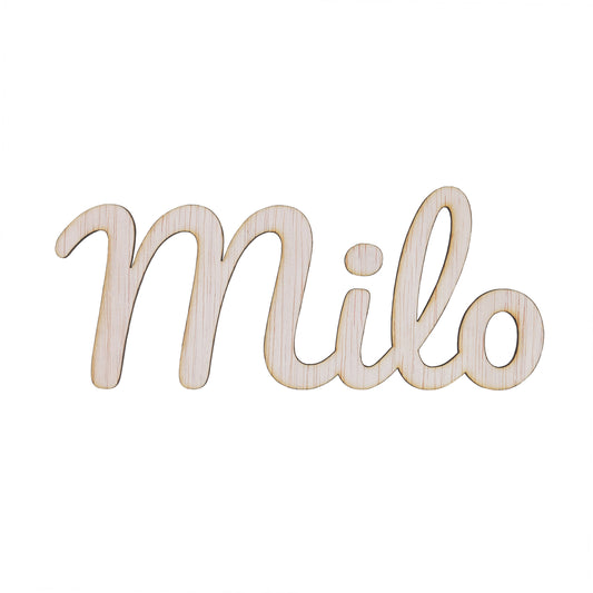 Houten Naam Milo