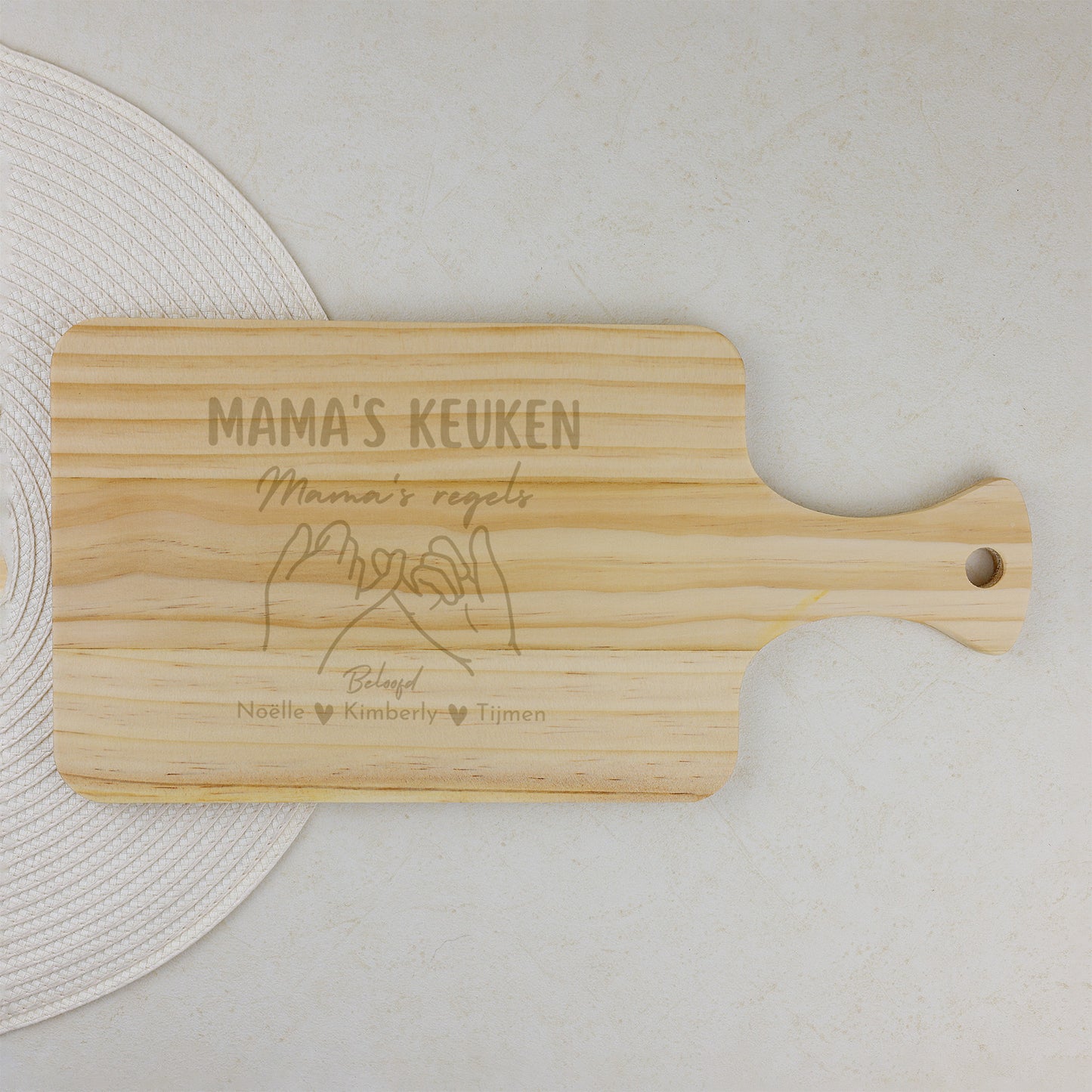 Snijplank - Mama's keuken, mama's regels