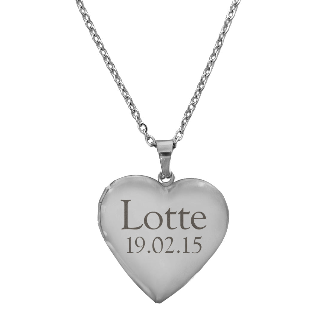 Medaillon Ketting Céleste - Naam + Datum