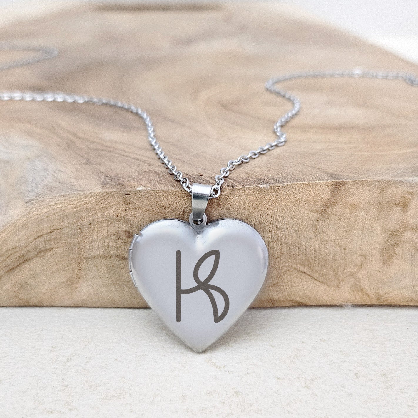 Medaillon Ketting Céleste - Naamlogo Koppel