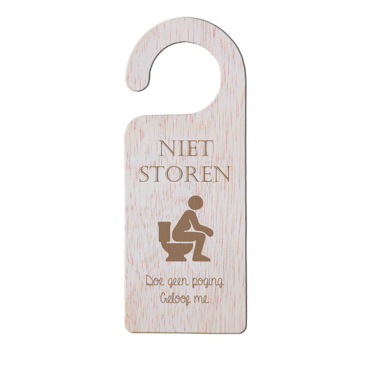 Deurhanger - Niet storen, doe geen poging. Geloof me.