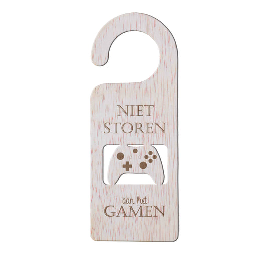 Deurhanger - Niet storen, aan het gamen.