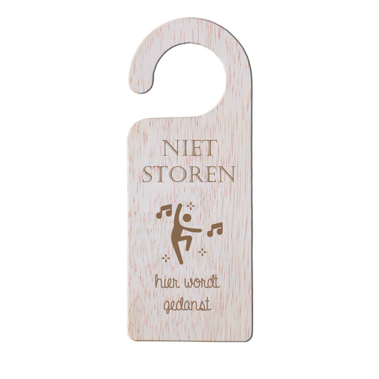 Deurhanger - Niet storen, hier wordt gedanst.