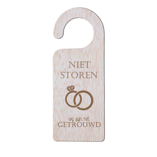 Deurhanger - Niet storen, wij zijn net getrouwd.