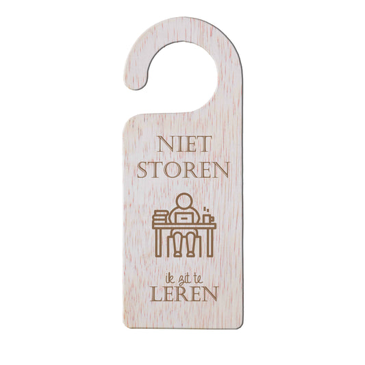 Deurhanger - Niet storen, ik zit te leren.