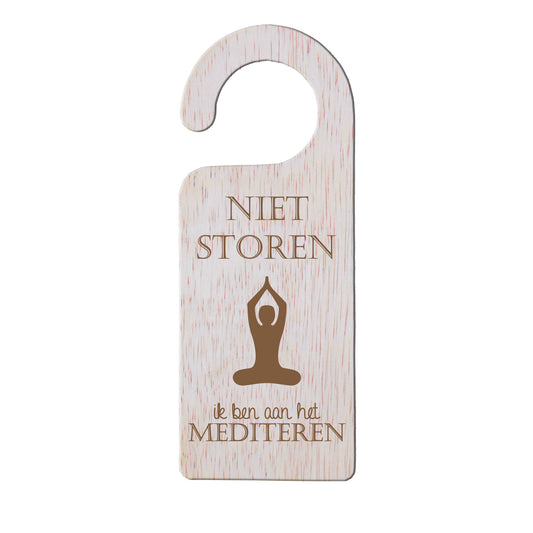 Deurhanger - Niet storen, ik ben aan het mediteren.