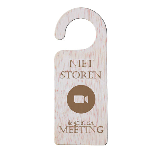 Deurhanger - Niet storen, ik zit in een meeting.