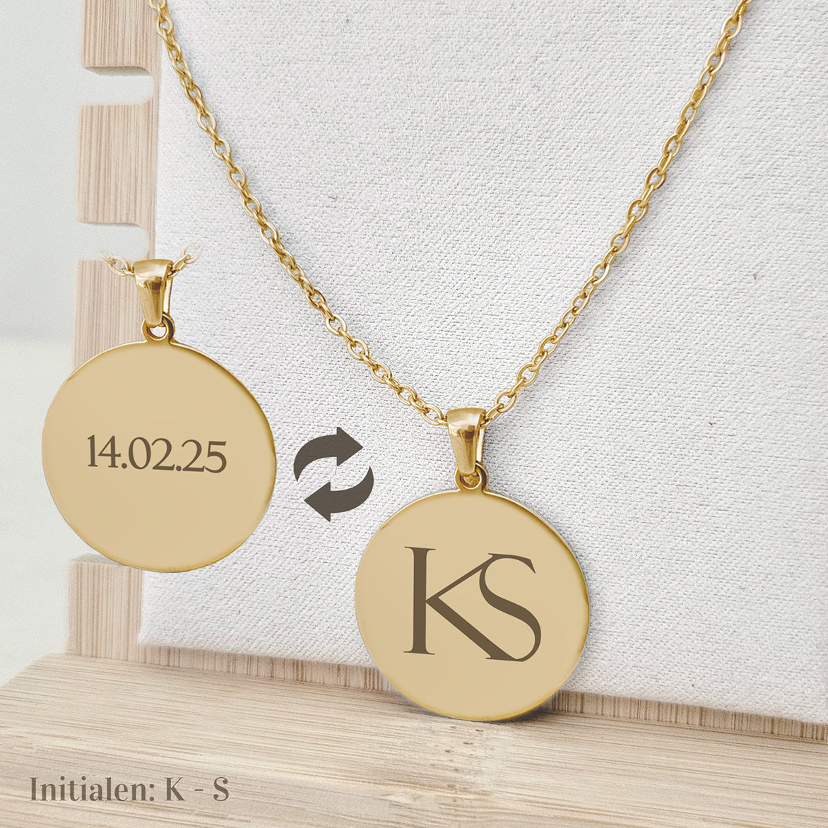 Ketting Mila - Naamlogo Koppel Luxe