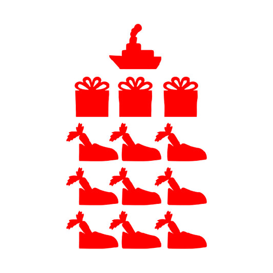 Aftelbord Pakjesavond Stickervel