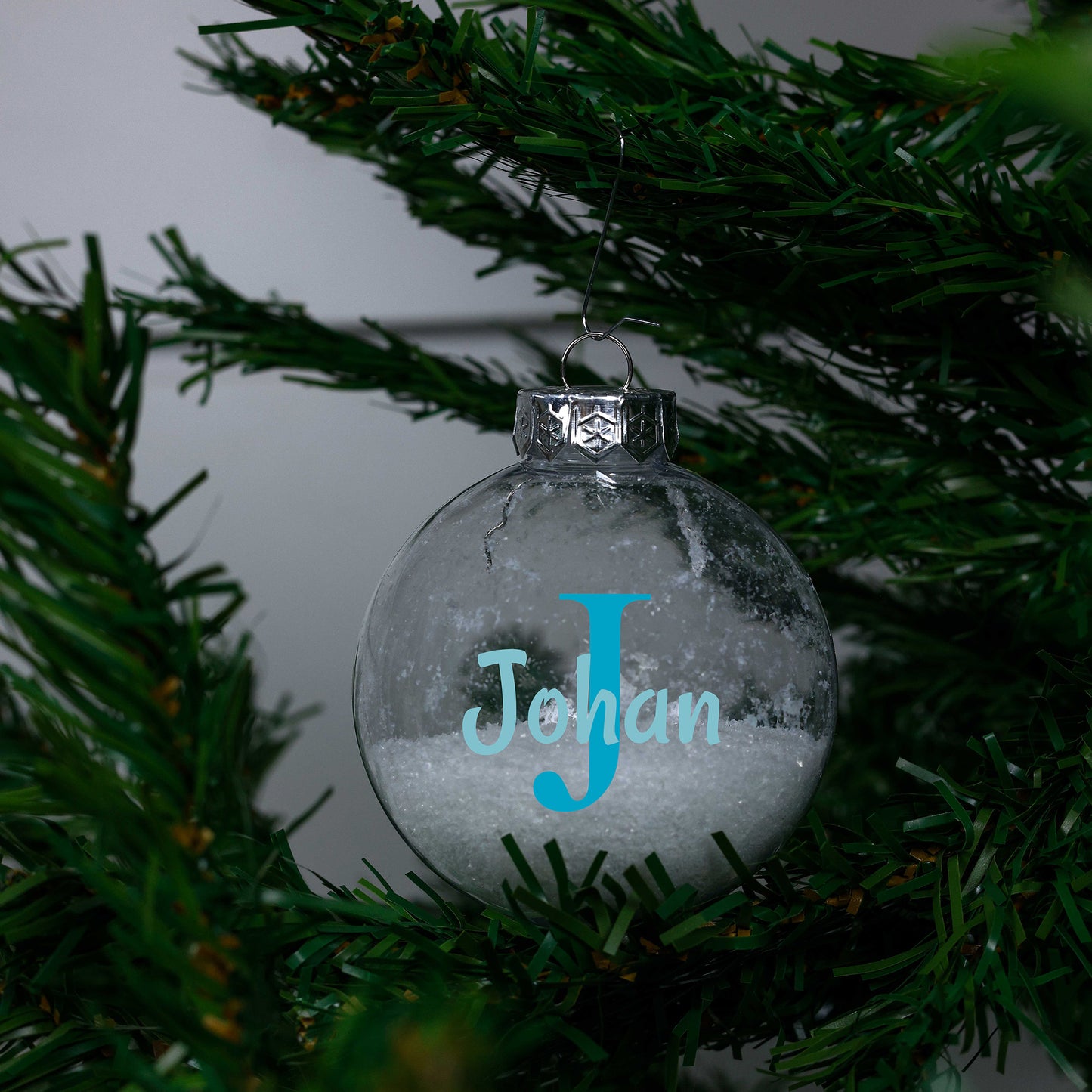 Kerstbal Sneeuw - Naam + Hoofdletter