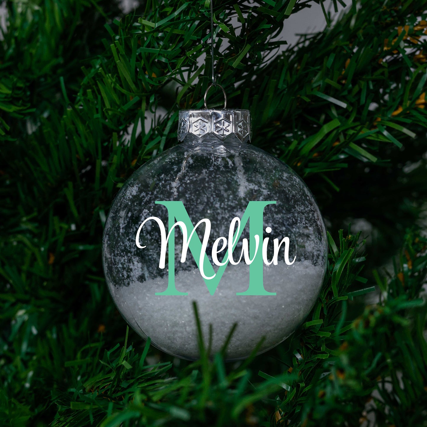 Kerstbal Sneeuw - Naam + Hoofdletter