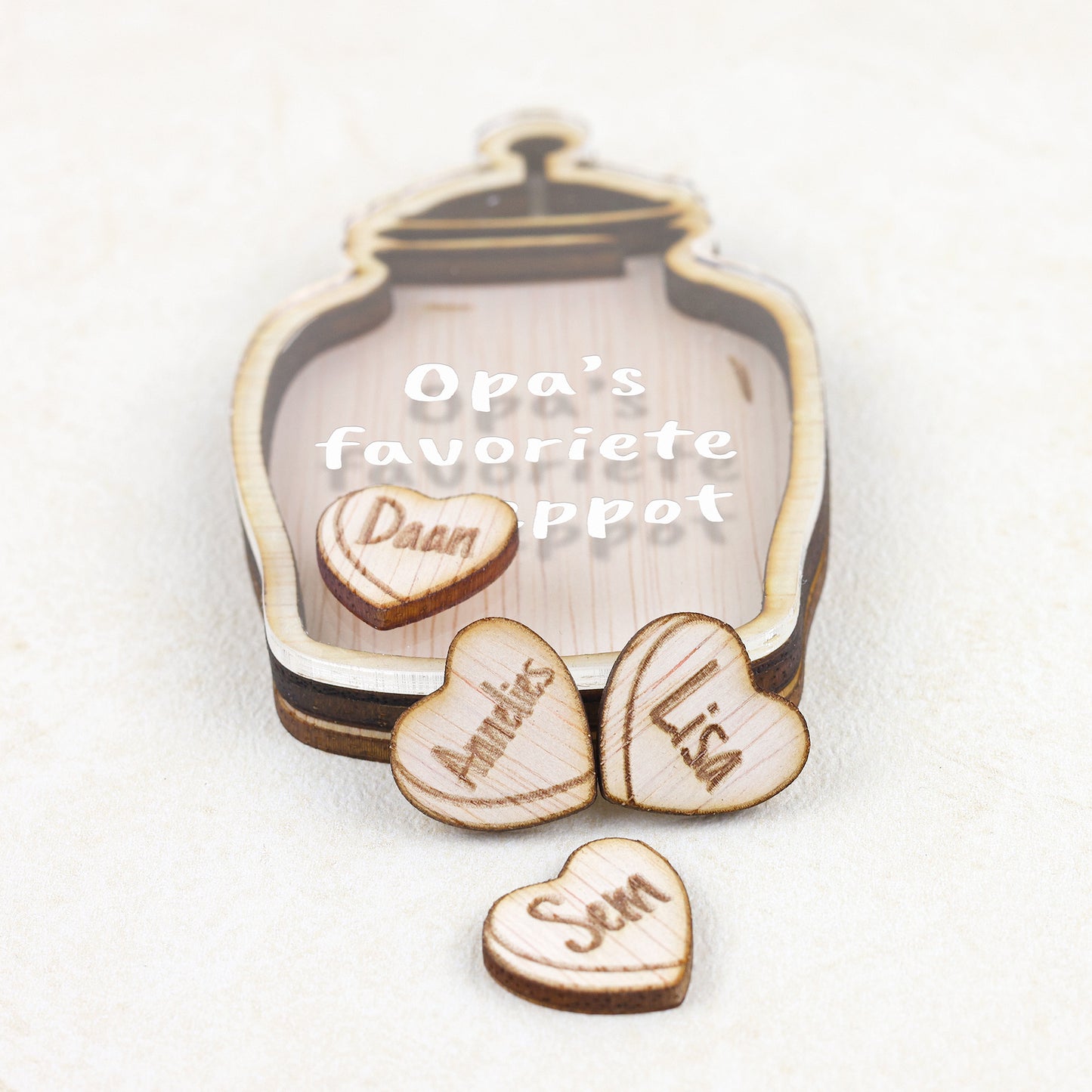 Familiemagneet - Luxe snoeppot