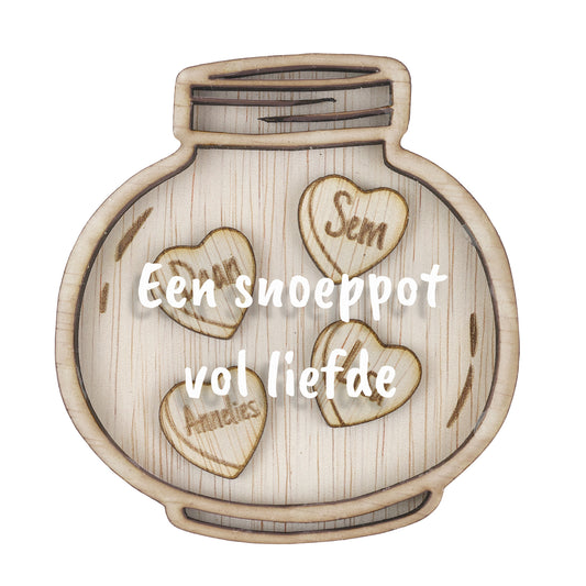 Familiemagneet - Snoeppot