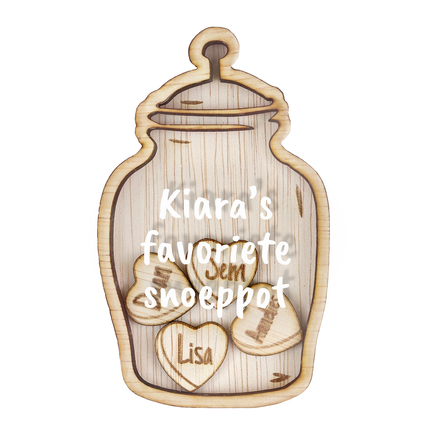 Familiemagneet - Luxe snoeppot