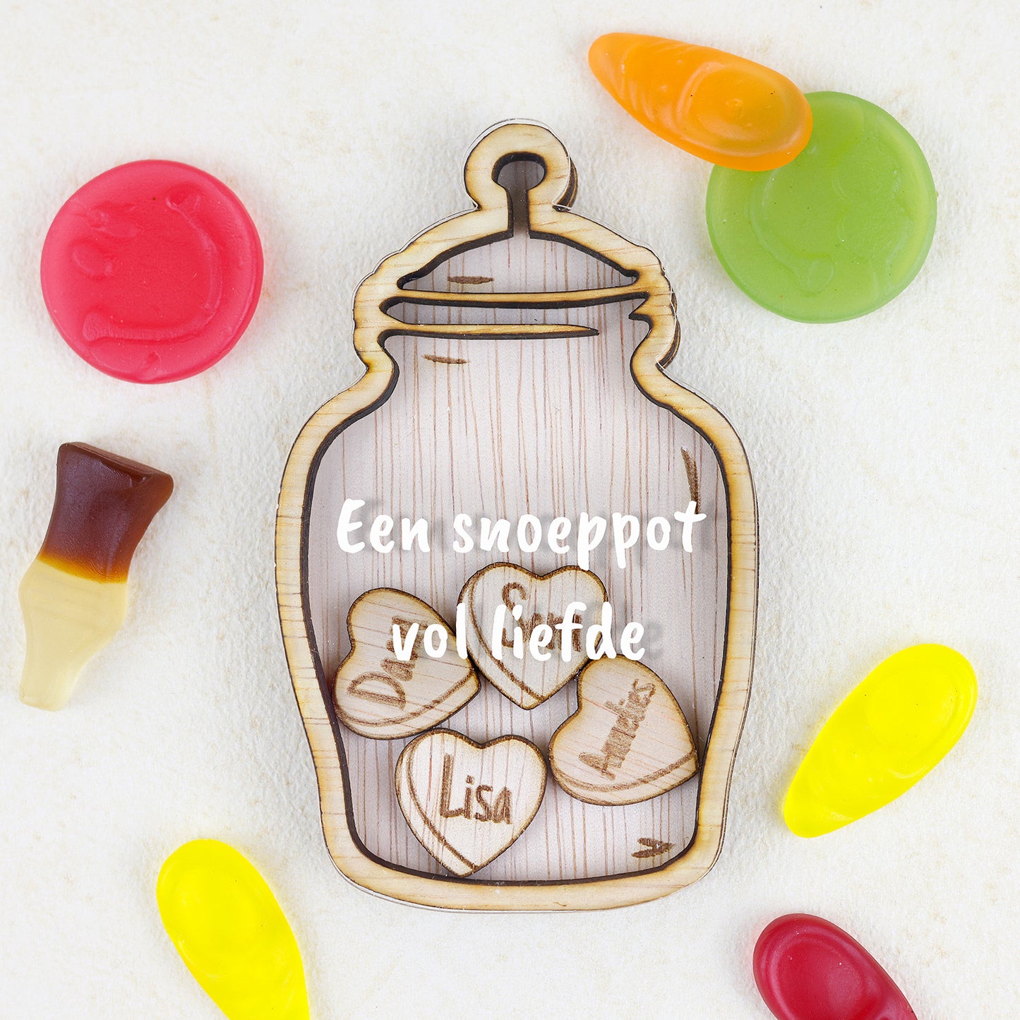 Familiemagneet - Luxe snoeppot