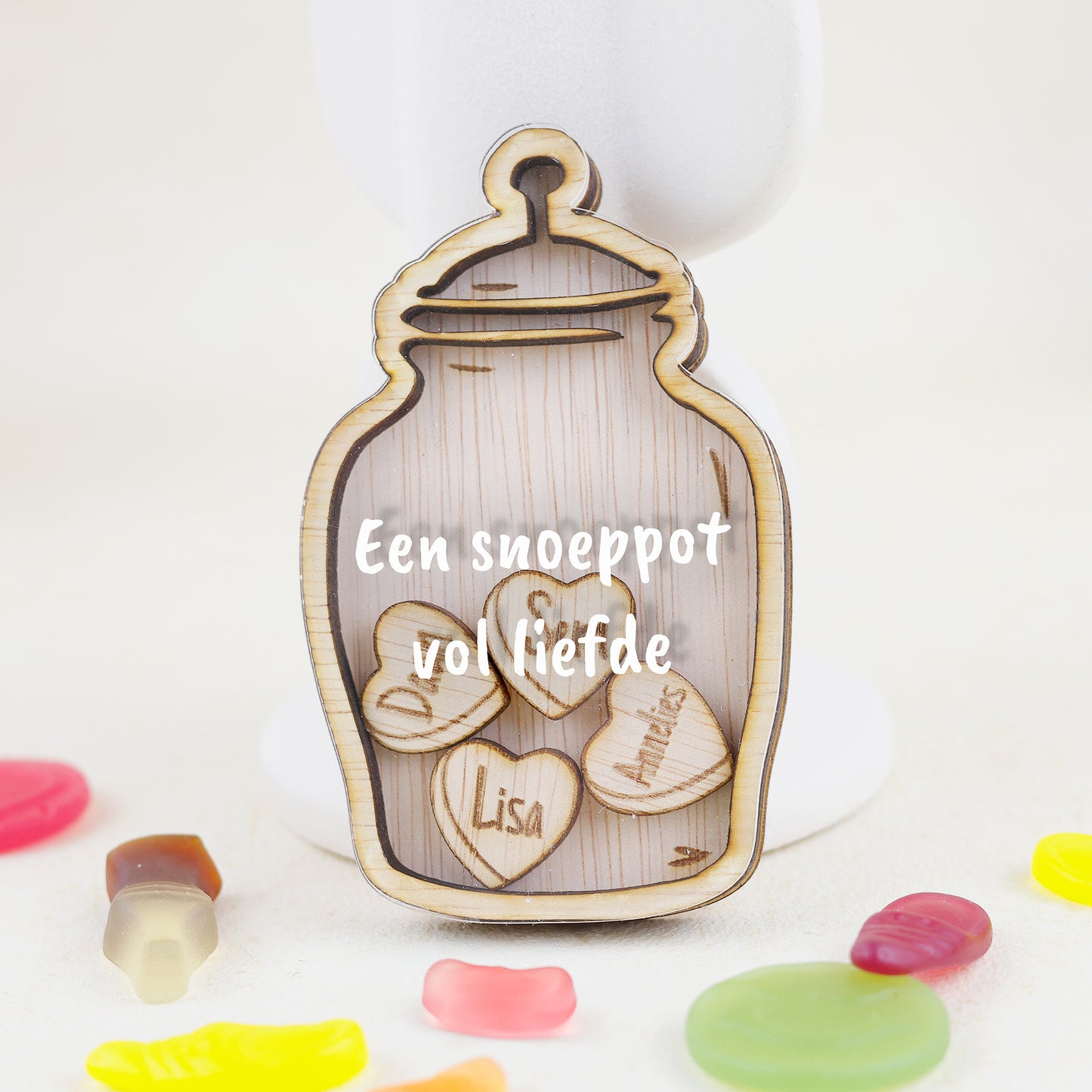 Familiemagneet - Luxe snoeppot