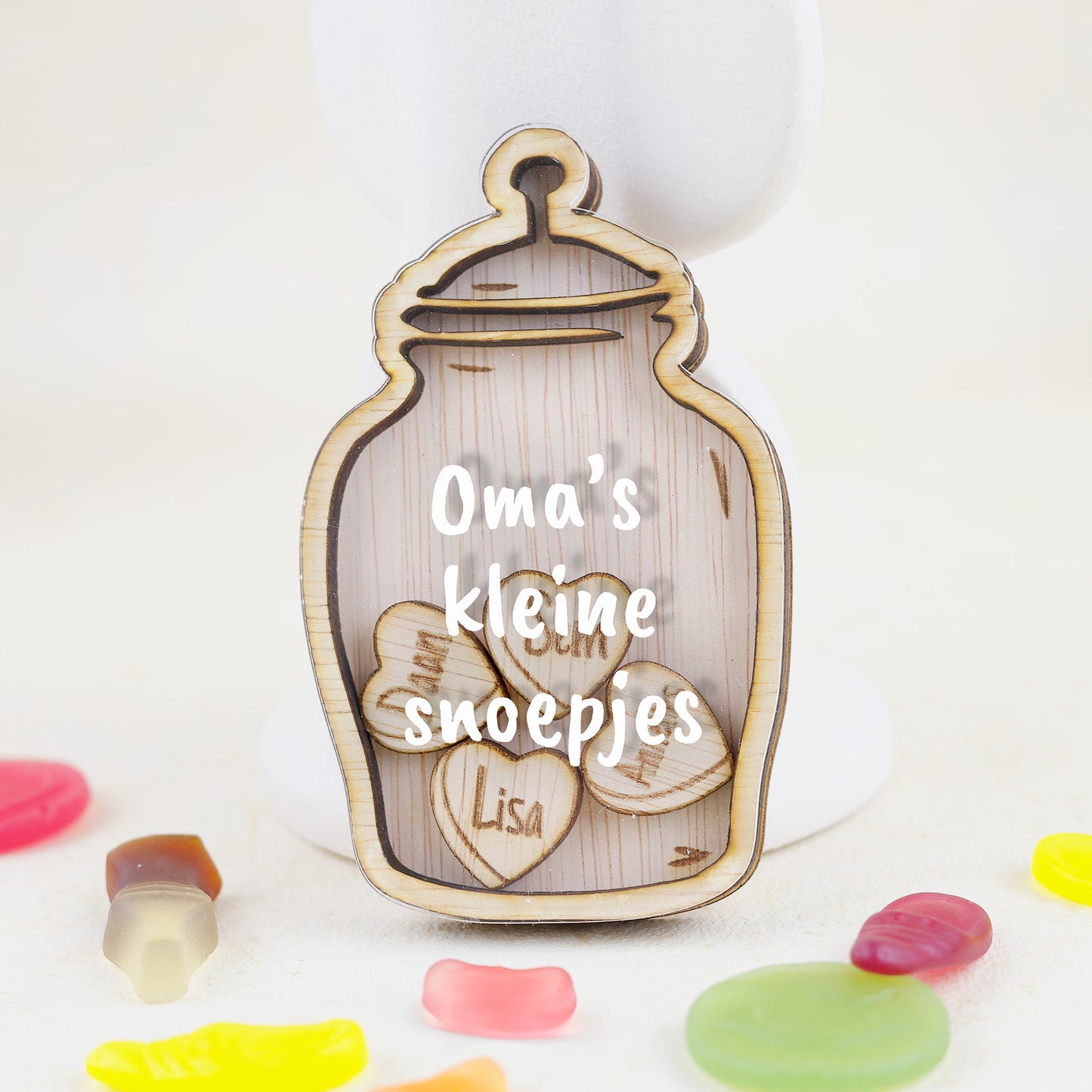 Familiemagneet - Luxe snoeppot