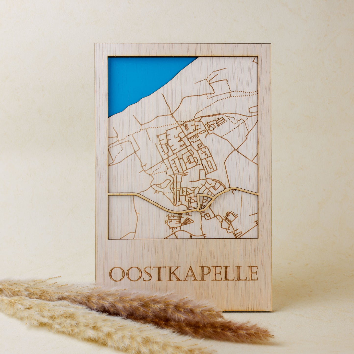 Houten stadsplattegrond - Oostkapelle