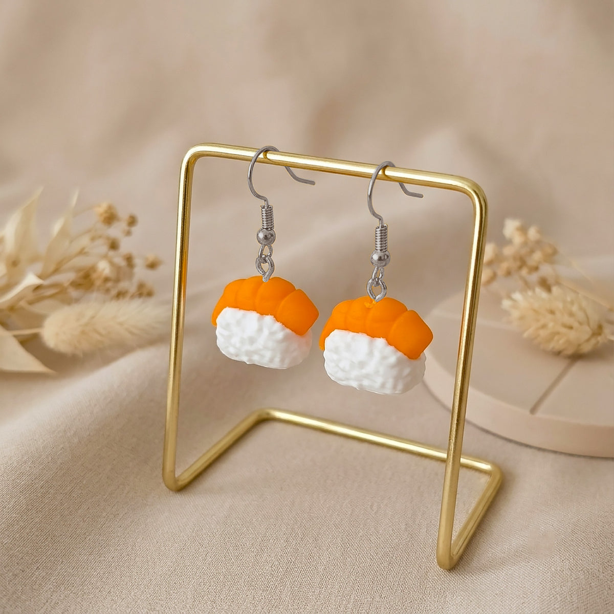 3D Print Oorbel - Sushi 'Nigiri Garnaal'